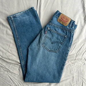 Levi’s Boys Blue Denim 505 Regular Straight Leg Adjustable‎ Waist Jeans 12 Slim
